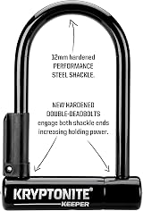 Kryptonite Keeper Mini-6 Bike U-Lock 12mm Shackle Mounting Bracket Keys view 2
