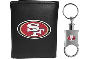 Siskiyou Sports NFL unisex Tri-fold Wallet & Valet Key Chain