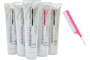sarf Comb + CELLOPHANES, Hair Color Conditioning Revitalizer A3 Complex Conditioner, Ammonia-Free, 100523 (w/SIeekshop PINK P
