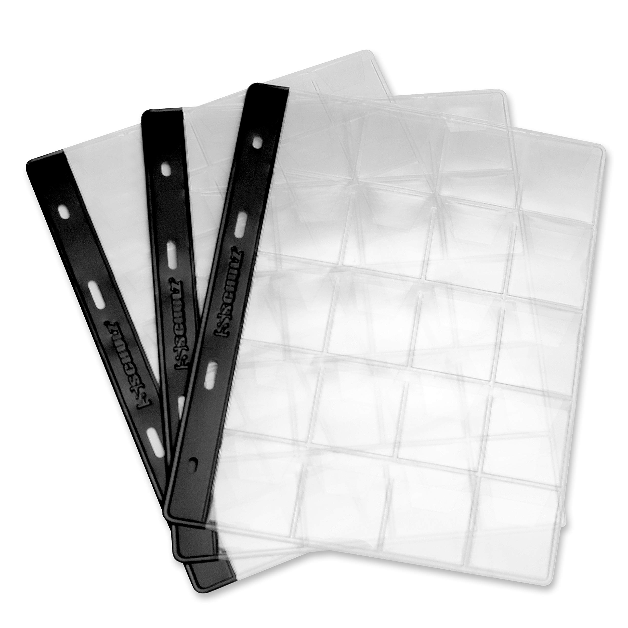 Schulz Stamp Pocket Pages for Coin Collection Supplies Coin Holders Stamp Currency Protector Sheet (Pack of 10)