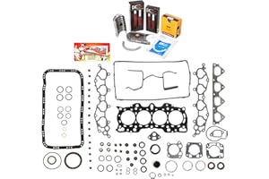 Domestic Gaskets Engine Rering Kit FSBRR4011 Compatible With 90-01 Acura Integra B18A1 B18B1 Full Gasket Set, Standard Size Main Rod Bearings, Standard Size Piston Rings
