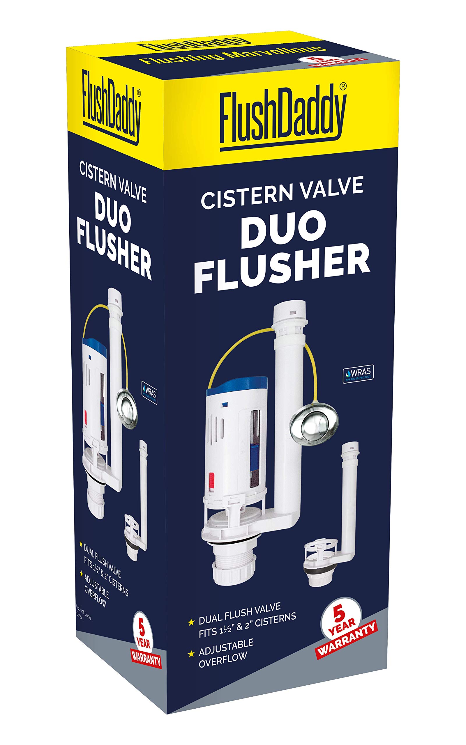 FLUSHDADDY NP254 Dual Flush Drop Valve, , 1.5 and 2-Inch
