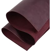 Shkira 12''X24'' Genuine Red Leather Sheets for Crafts - Square - 2.0MM Thick Genuine - Thick Cowhide Pieces Square - Leather Sheet for Arts and Crafts