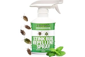 COLTON'S NATURALS Stink Bug Repellent Spray- Natural Indoor & Outdoor Bug Repellent Helps Repel Stink Bugs from Home or Yard Home, Garden, Barn, Garage – 16 oz Ready-to-Use Spray