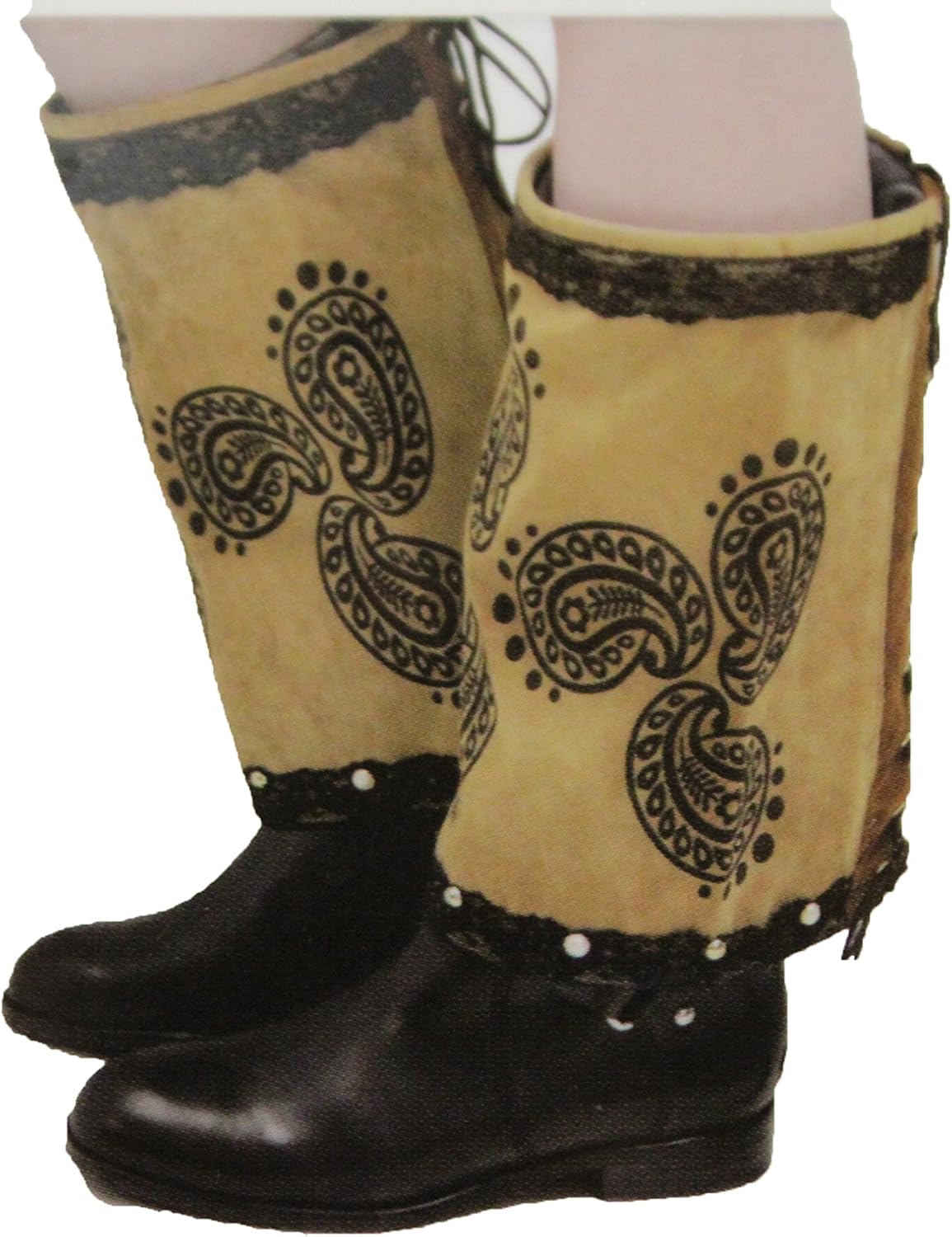 leather boot lace covers