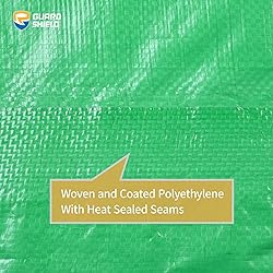 GUARD SHIELD Green/Silver Tarp 10x10 Feet