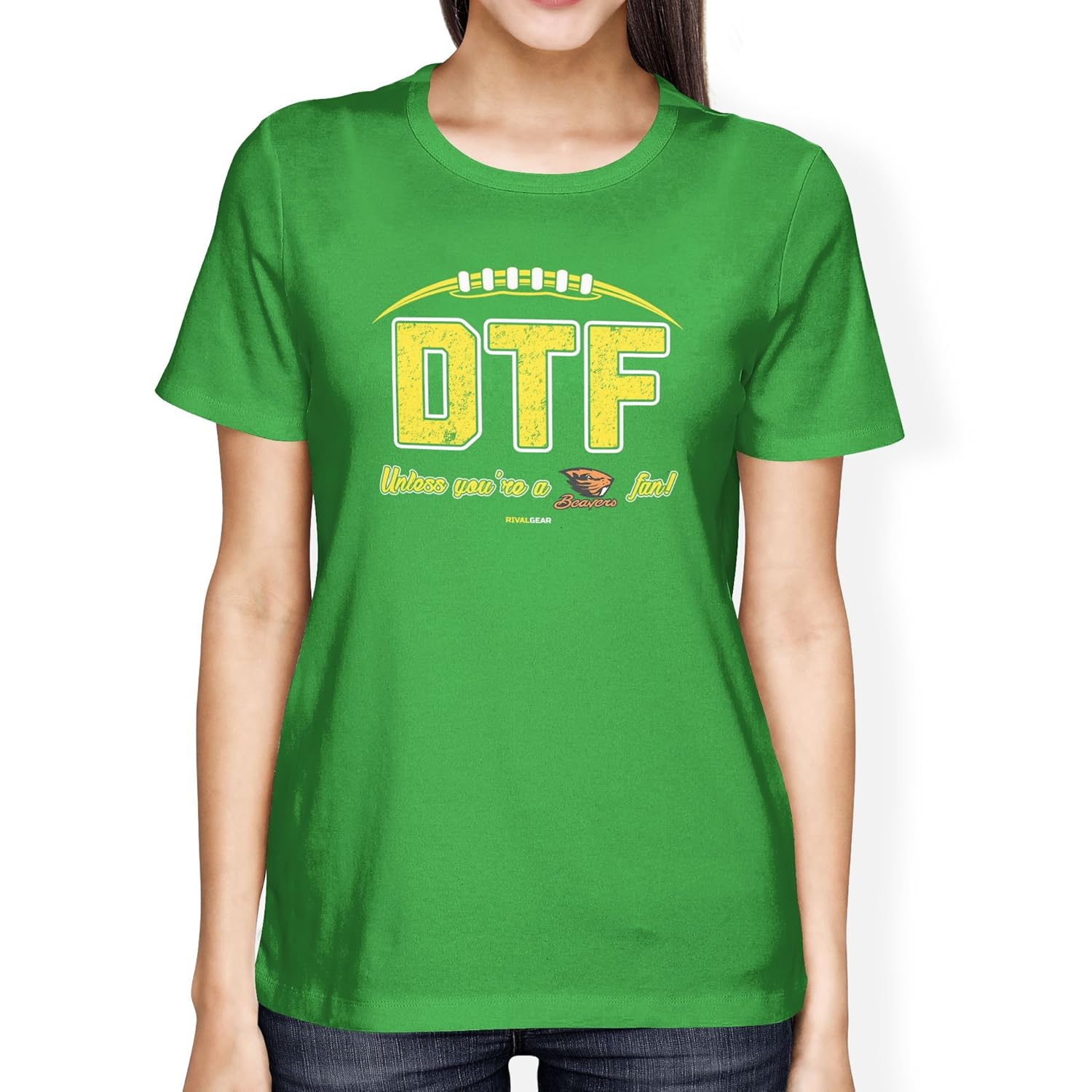 Rival Gear Oregon Ducks Fan Ladies T Shirt Dtf By | Seknovelty