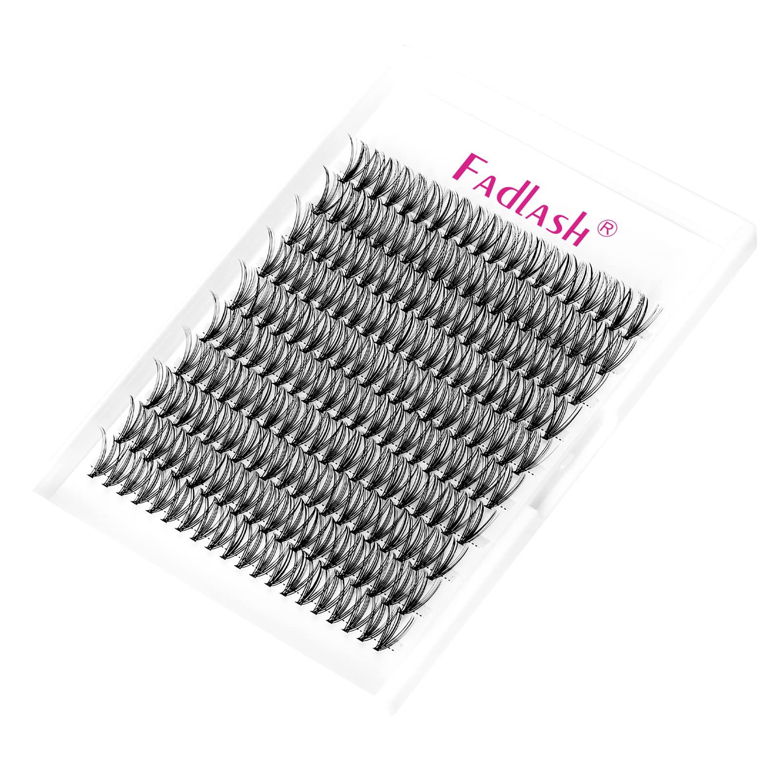 FADLASH 200pcs 0.07mm C Curl 8-16mm 20D Mixed Trays Cluster Lashes DIY Eyelash Extensions — image 1