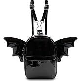 Prime Original Women Fashion Mini Backpack Purse | Detachable Bat Angel Wing Shoulder Bag