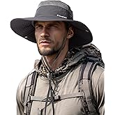 Sun Hats for Men Women Breathable Wide Brim Fishing Hat Hiking Summer UV Protection Bucket Hats UPF 80+