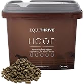 Equithrive Hoof Care Pellets Horse Supplement, 3.3 lbs | Formulated with Biotin, Chelated Trace Minerals, Selenium, Methionine, and Omega 3, Equine Care Products