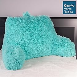 Klear Vu Shaggy Reading Pillow Back Rest Body