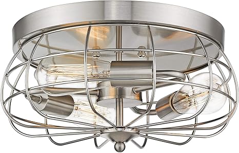 Jazava Retro Flush Mount Ceiling Light 3 Light Close To Ceiling