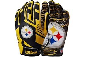 WILSON NFL Stretch Fit Football Gloves – Youth and Adult Sizes