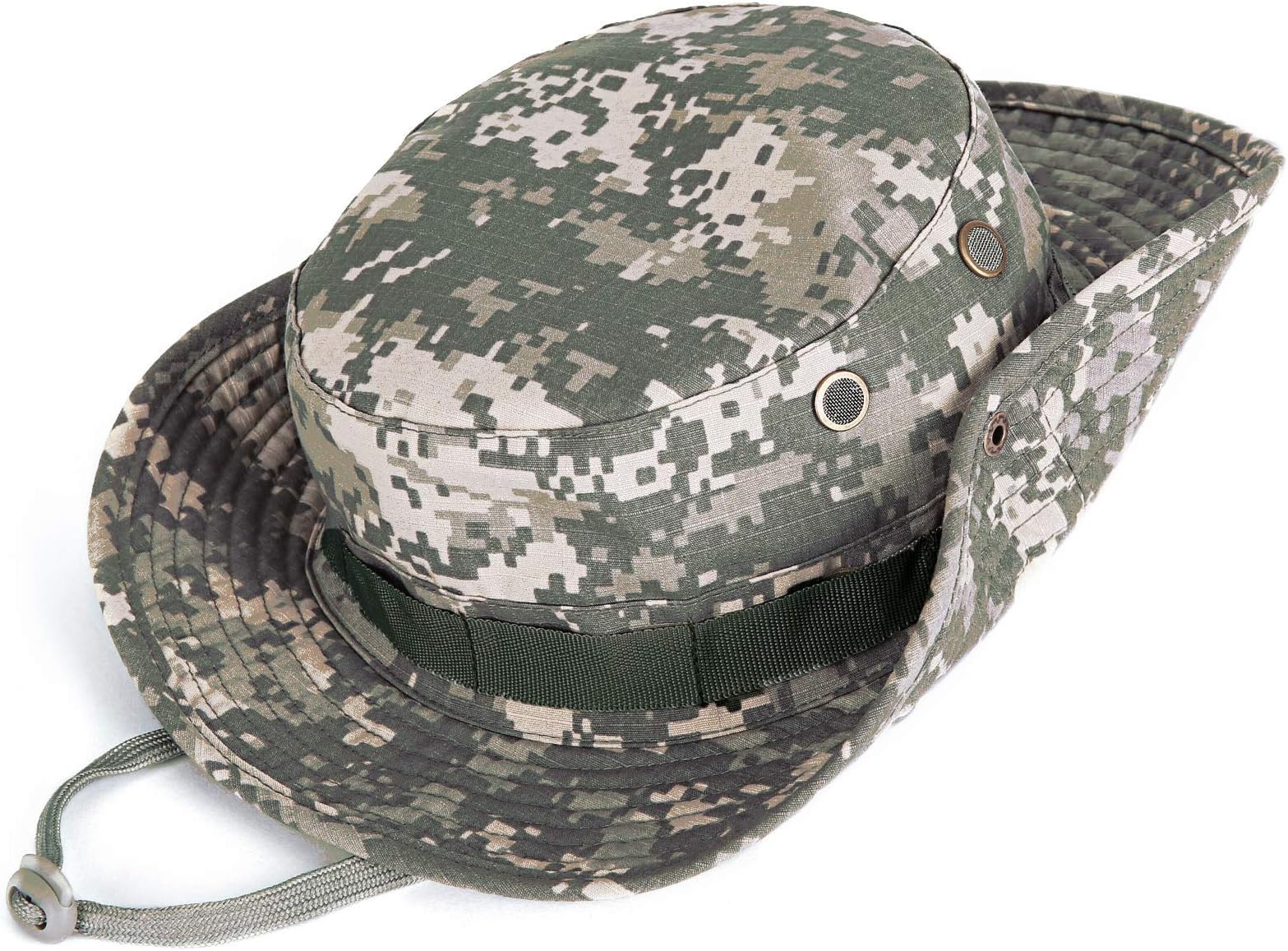 Kolumb Wide Brim Boonie Hat, Men & Women Top Camo Bucket Hats for Safari Military Beach…