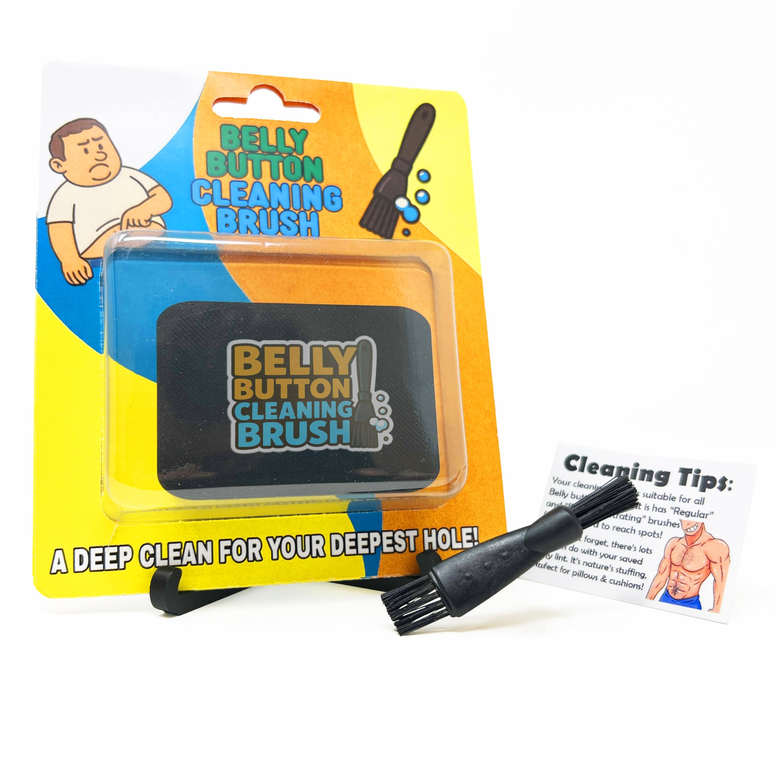 Belly Button Cleaning Brush - Novelty Gift Idea - Ideal For Birthday Presents, Wedding Favours, Party Bags etc