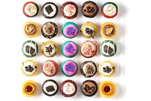 Baked by Melissa Cupcakes - Latest & Greatest - Assorted Bite-Size Cupcakes - 12 Flavors Include: Red Velvet, Triple Chocolate, Cookie Dough & More (25 Count)