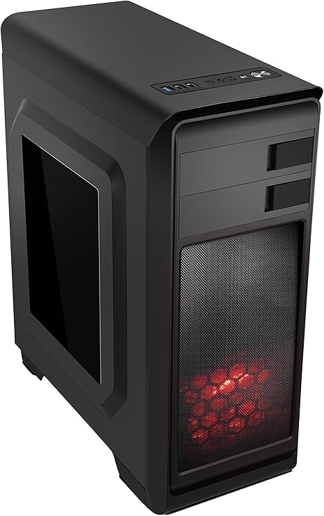 Nox Modus - NXMODUSR - Caja PC, ATX, USB 3.0, Color Negro Rojo: Nox: Amazon.es: Informática