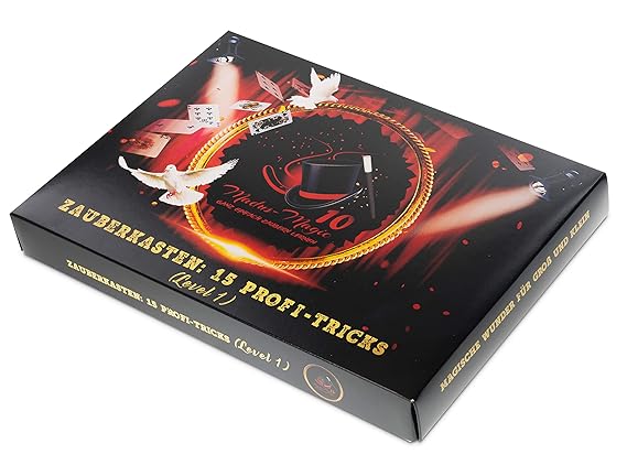 Madus-Magic Premium Zauberkasten für Kinder ab 10 Jahre und Erwachsene | Zaubern Lernen | Zaubertricks | Zauberkoffer