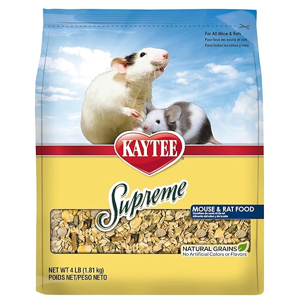 KAYTEE SUPREME PET MOUSE AND RAT FOOD, 4 LB