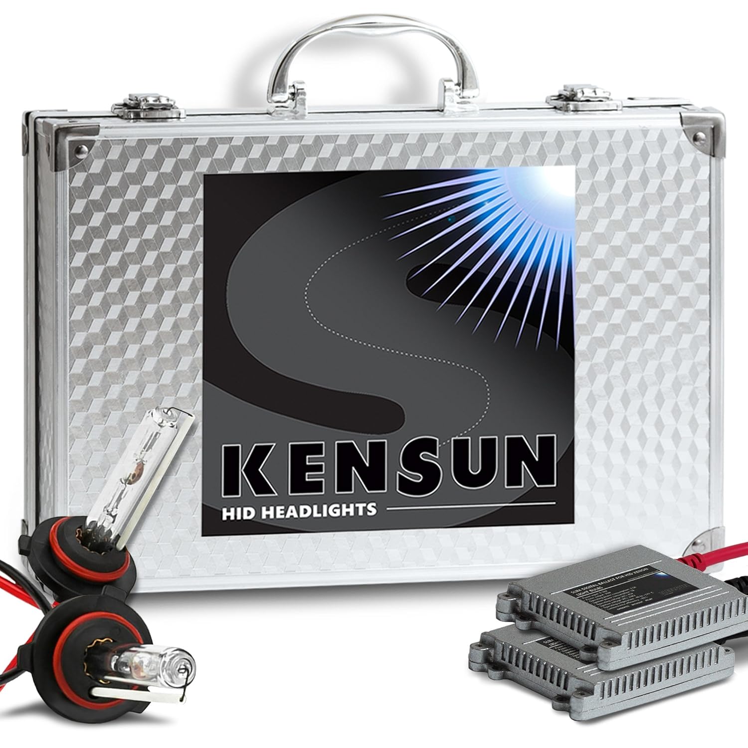 Amazon.com: HID Xenon Headlight Conversion Kit by Kensun, 9006, 10000K - 2  Year Warranty: Automotive