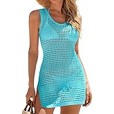 FAIRY SEASON Women Swimsuits Crochet Cover Up 2026 Summer Bathing Suit Swimwear Hollow Out Knit Bikini Beach Vacation Dress
