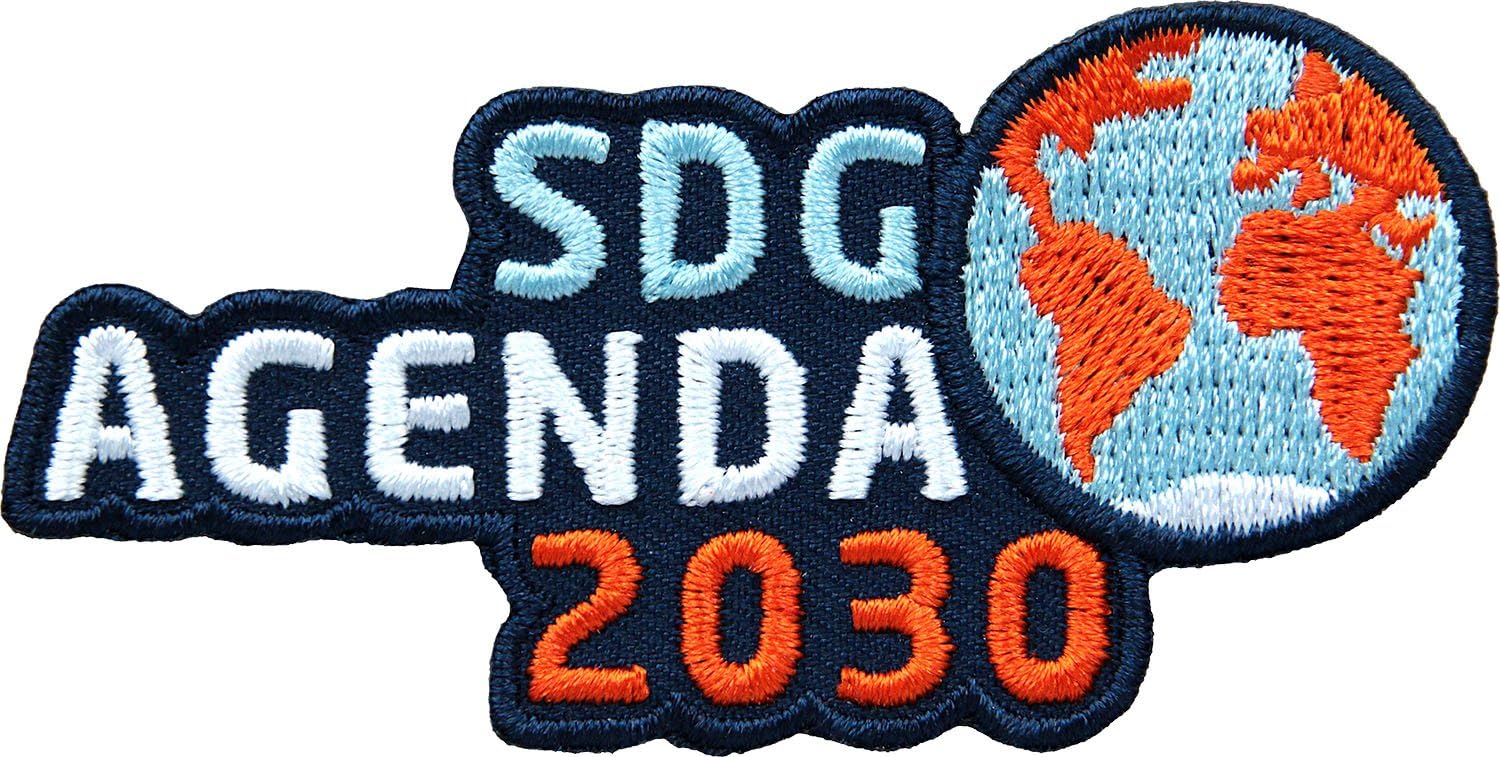 Pack Of 2 Embroidery Logo 75 X 39 Mm Agenda 30 Un Sustainability Ziele Umwelt Air Development Sdg Sustainable Development Goals Embroidered Iron On Sew On Badge Iron On Patch For Clothes Or Bag Amazon Co Uk Home