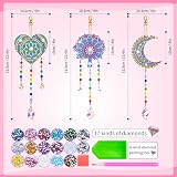 Dikence 5D Diamond Art Wind Chimes Kit for Kids 6-12, Sun Catcher Craft view 6