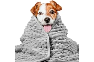 LaSyL Weighted Blanket for Pets | Thunder Blanket for Dogs Anxiety | Premium Soft Minky | Relaxation & Calming & Anti Anxiety | Used in Car, Bed, Couch | Dark Grey, Washable Medium 32" L x 40" W