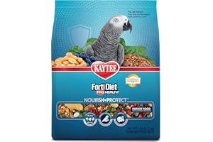 Kaytee Forti Diet Pro Health Bird Food for Parrots, 5-Pound