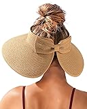 FURTALK Sun Visor Hats for Women Beach Hat Ponytail
