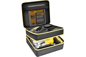 TANMQIN Tool Bag Compatible with DEWALT 20V MAX XR for Jig Saw DCS334B, Storage Carrying Holder Organizer Fits for Dewalt 20v Max Battery, for JigSaw Blades, Charger and Other Accessories (Box Only)