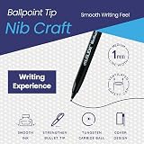 Eziglide Ballpoint Pens Black Ink 50 Pack Medium Point 1.0mm view 7