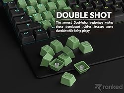 Ranked Rubber Keycap Set | Double Shot Translucent