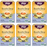 Yogi Breathe Deep Organic Tea, 16 Tea Bags (6 Pack) | Organic Respiratory Blend with Licorice Root, Eucalyptus Leaf, Ginger Root and Cinnamon Bark for Support