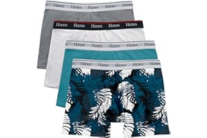 Hanes Mens Hanes Originals Men's Trunk Briefs, Stretch Cotton Moisture-Wicking Underwear, Modern Fit Low RiseTrunks