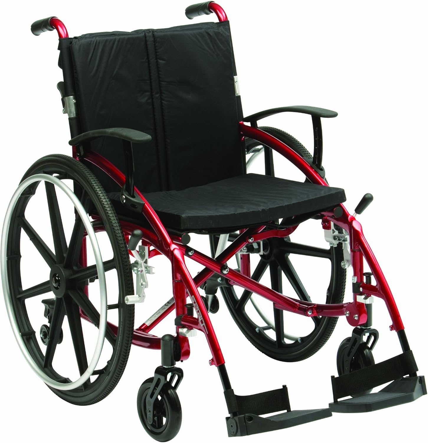 Drive Enigma Spirit Aluminium Wheelchair with Half Folding back and Mag Wheels, 18 Inch Seat