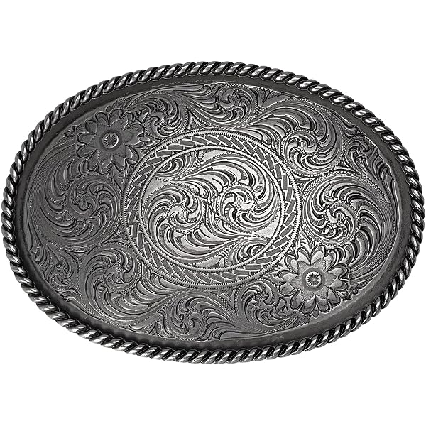 Amazon.com: Crumine Classic Filigree Buckle - Silver Gold  display picture 1