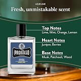 Proraso Azur Lime Cologne 100ml Men Citrusy Fresh Fragrance Italy view 2