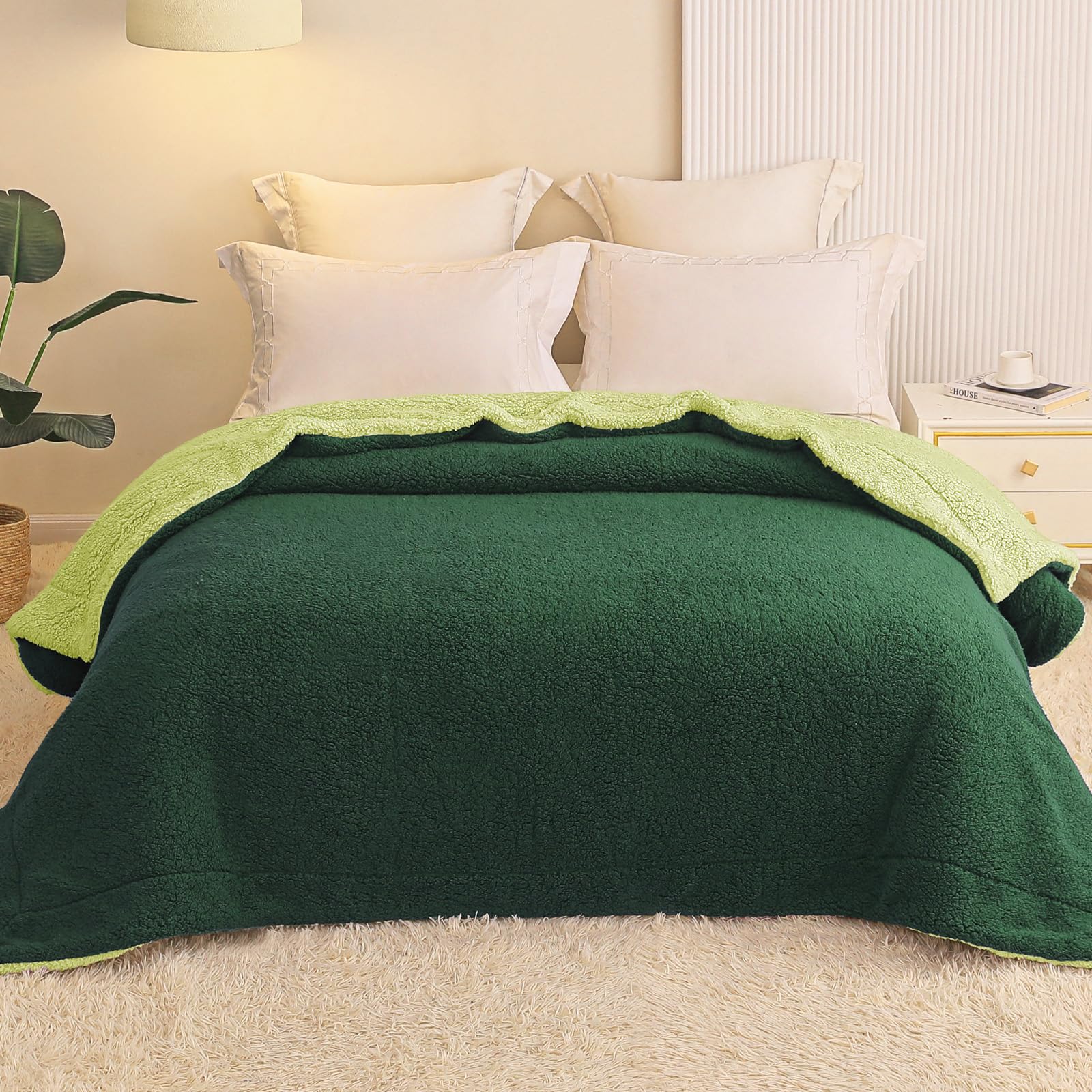 Exclusivo Mezcla Reversible Twin Size Sherpa Fleece