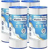 5 Micron 10" x 4.5" Whole House Water Filter Compatible with GE FXHSC, GXWH40L, Plumber W50PEHD, Culligan R50-BBSA, Pentek R50-BB, W10-PR, DuPont WFHDC3001, W50PEHD, High Flow Sediment Filters, 4 Pack