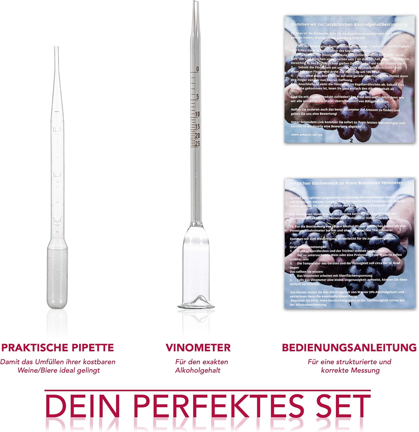 Alkoholmesser Fur Wein Maische Und Mosten Brauriese Vinometer Zum Messen Des Alkoholgehalt Von Wein Alkoholmessgerat Genaue Messung Von Selbstgemachten Alkoholischen Getranken Weinthermometer Gewerbe Industrie Wissenschaft Suenaacampo Com