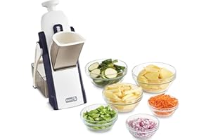 DASH Safe Slice® Mandoline Slicer, Julienne + Dicer for Vegetables, Meal Prep & More with 30+ Presets & Thickness Adjuster - 
