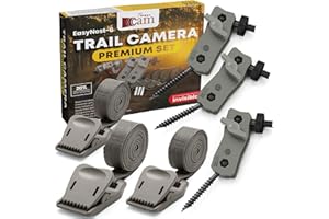 The...Cam EasyNest-6 Trail Camera Premium Mounting Kit – 3 Pack EasyHow-PRO Adjustable Camera Holders + 3 Pack EasyStrap Nylo