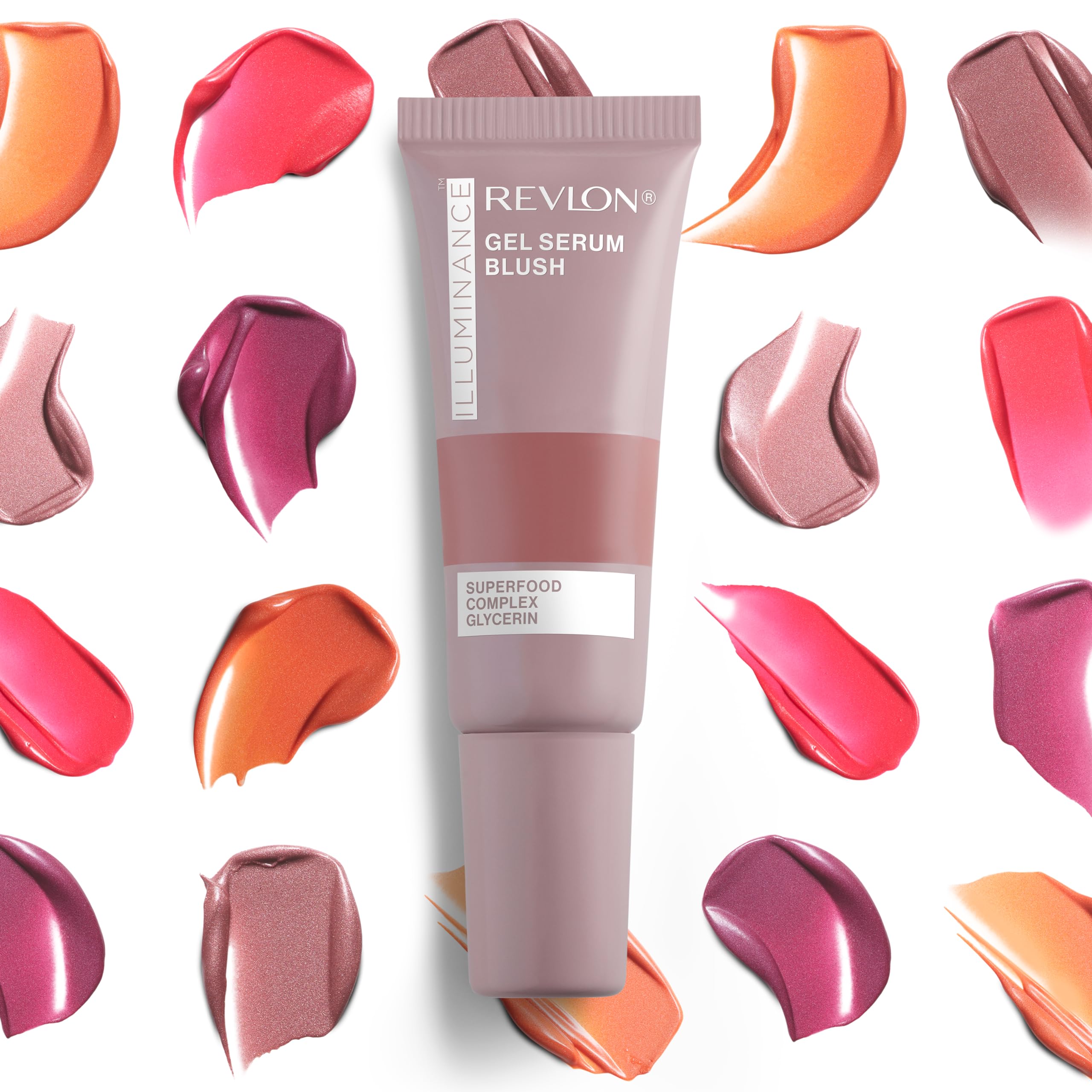 REVLON Illuminance Gel Serum Blush, Visibly Plump Cheeks, Dewy Finish and Hydrates All Day, 110 Enchanting Mauve, 0.37 fl oz.