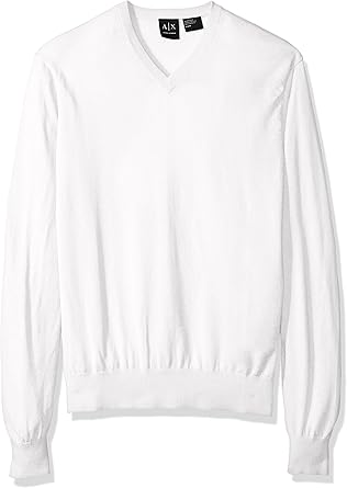 armani exchange white sweater
