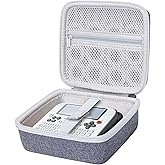 Aenllosi Hard Storage Case Compatible with Makeid E1 Label Maker and 12PCS Label Printer Tape Rolls and USB Charging Cable,Portable Label Machine Holder(Case Only)