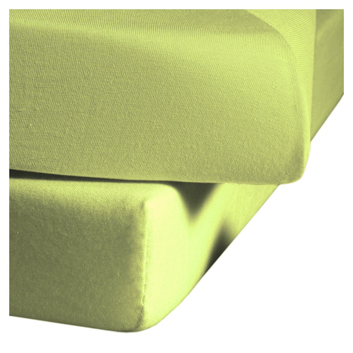 Fleuresse Jenny C L-001115-7041-0600 Jersey Fitted Sheet Apple Green 200 x 200 cm