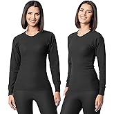 Indera Women's Thermal Long Sleeve Shirt, Cozy Waffle Shirt with Reliable Heat Retention