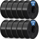 iSANMATE Black ASA Filament Bundle 10kg, UV &amp; Weather Resistant 3D Printer Filament Perfect for Outdoor Functional Parts, for Bambu Lab 3D Printers,AMS,AMSLite, 1kgX10 Spool